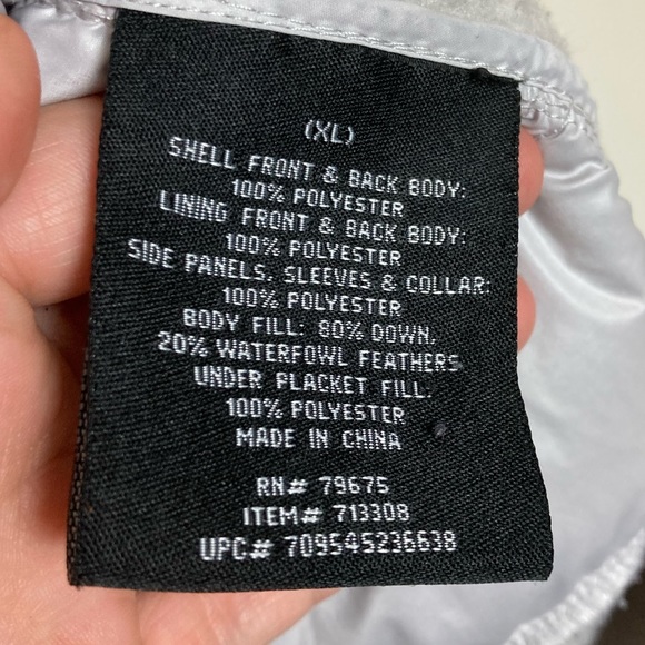 LONDON FOG LIGHT WEIGHT PACKABLE DOWN QUILTED PURPLE COAT JACKET XL RN #79675 - Picture 6 of 10